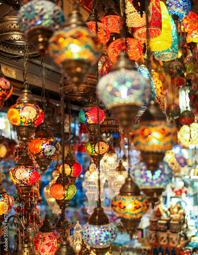 Photography Turkish multicolor lamps