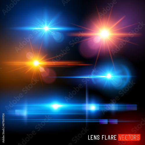Vector Lens Flare Set photo