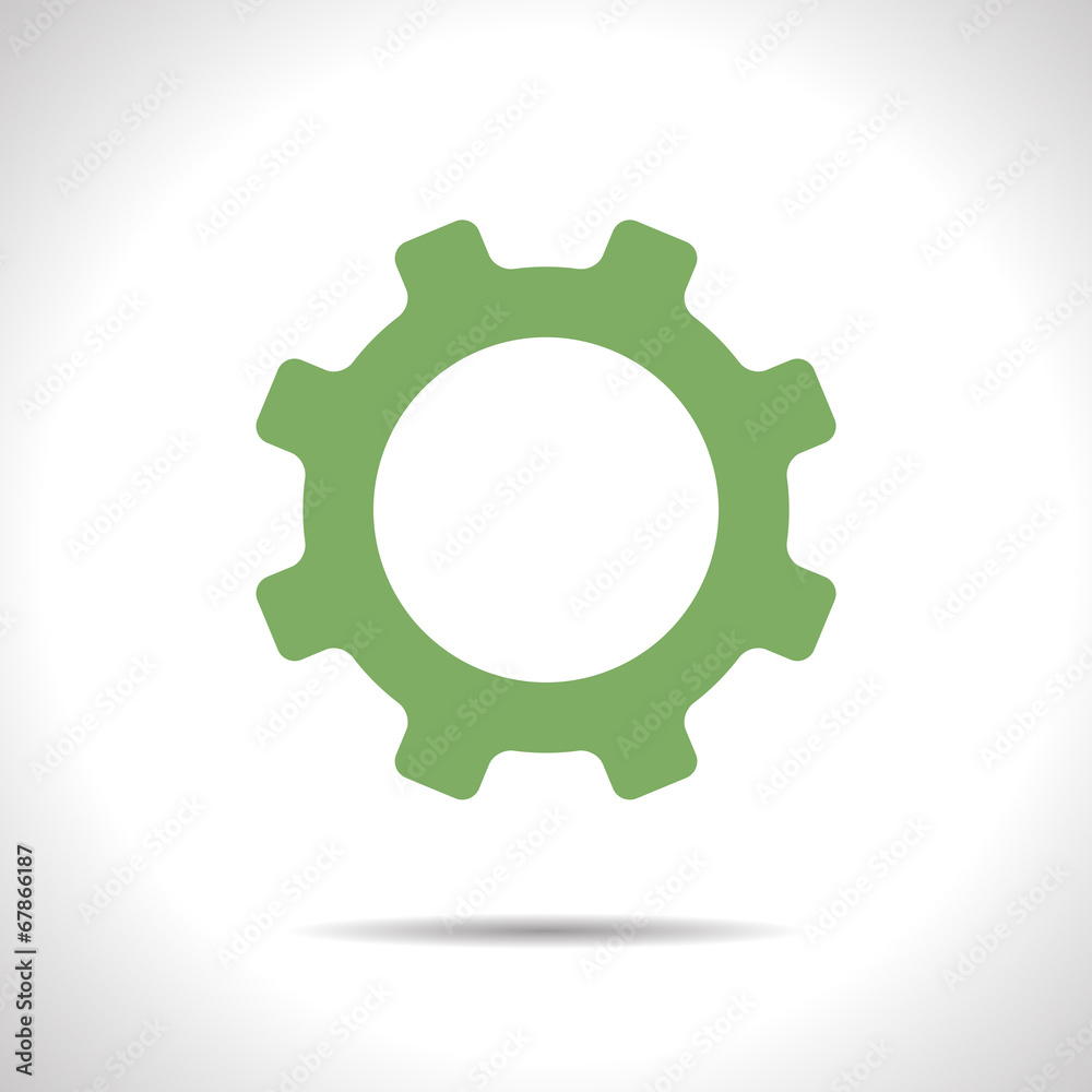 Vector cogwheel icon. Eps10