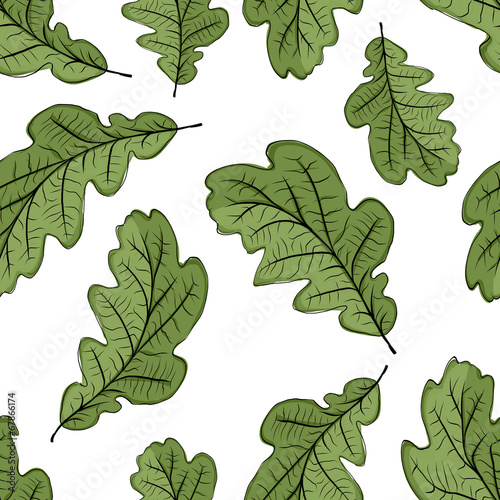 Oak leaf seamless pattern for your design