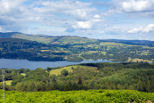 Windermere Lake District England uk sunny summer day