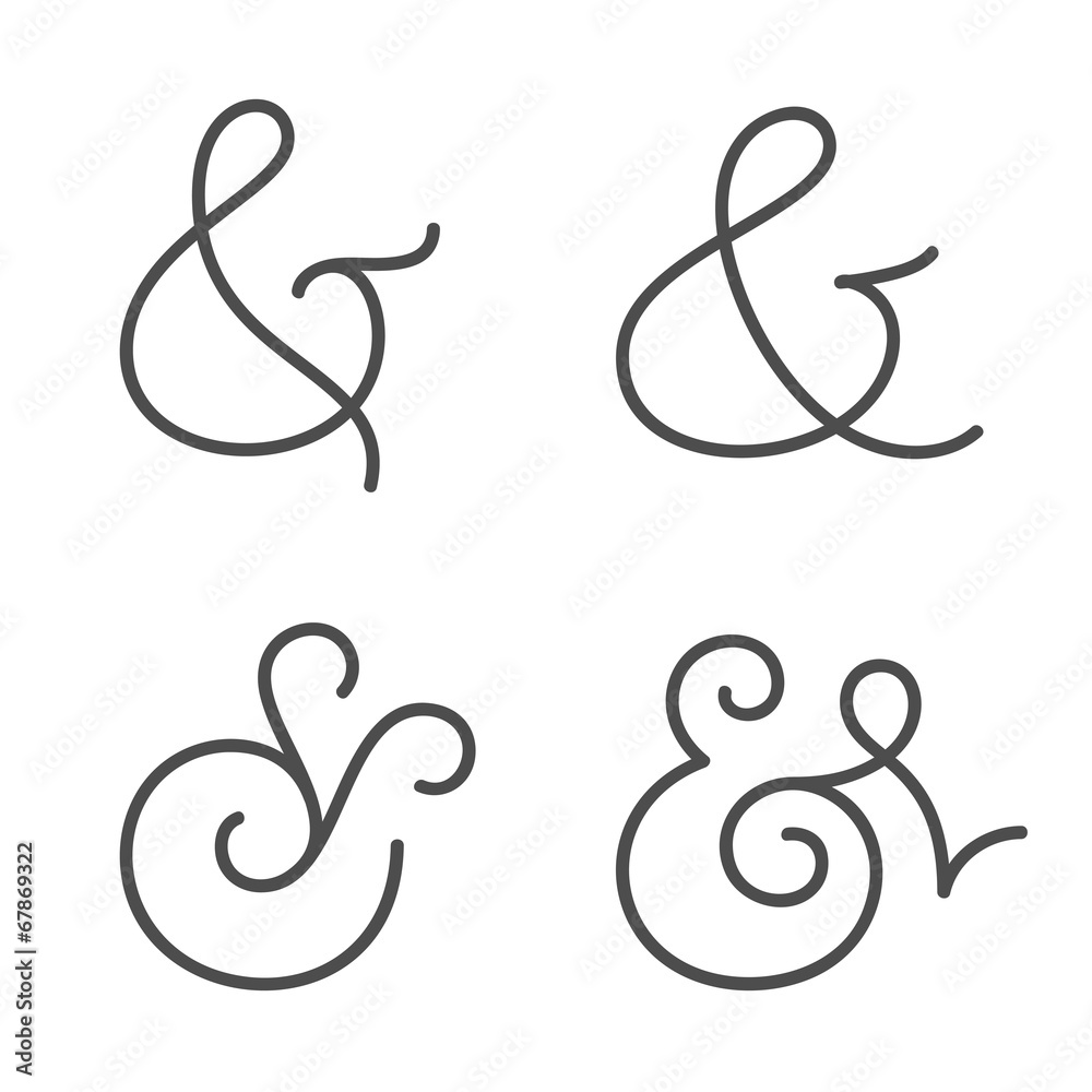Fototapeta premium Ampersand collection
