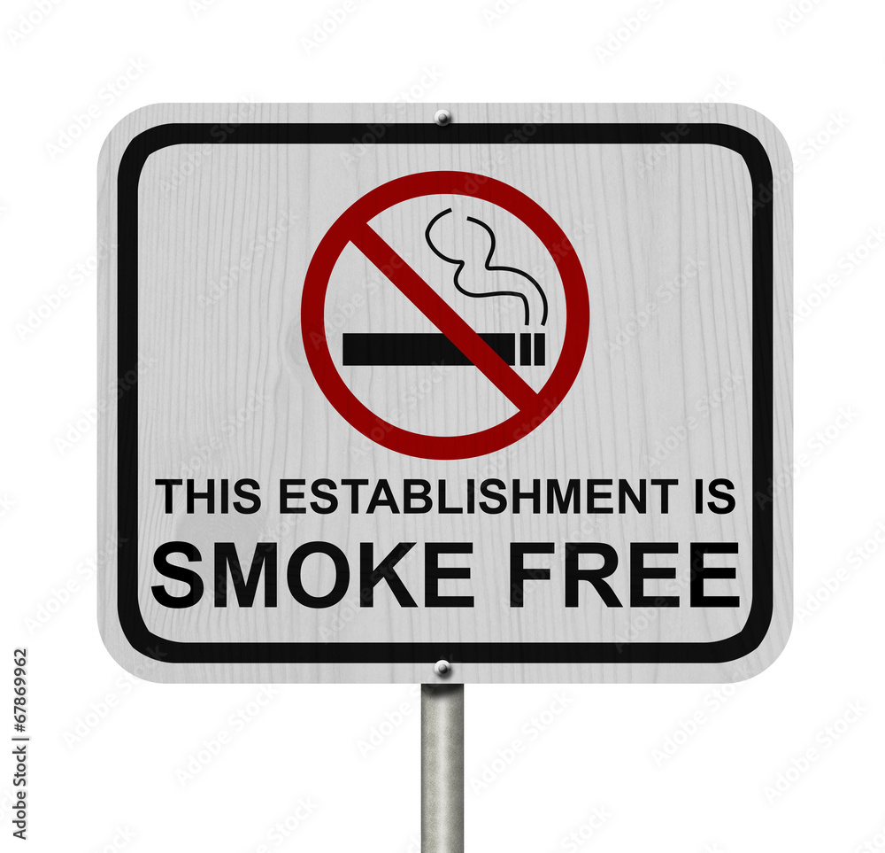 Smoking Free Establishment Sign Smoking Free Establishment Sign