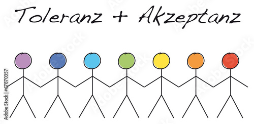 toleranz + akzeptanz männchen