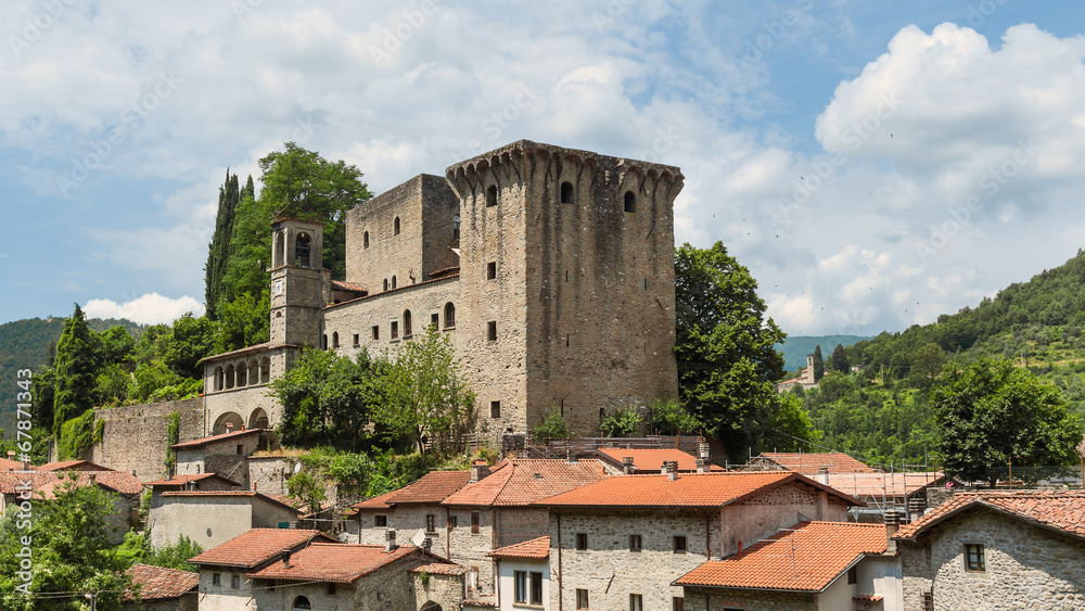 Fivizzano Castle in Tuscany, Italy.