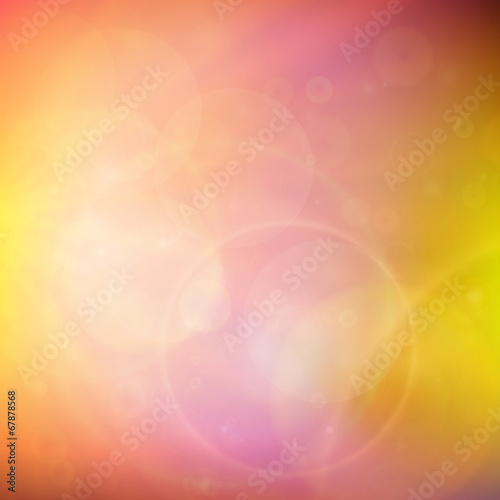 Abstract Sunset on sky with lenses flare.