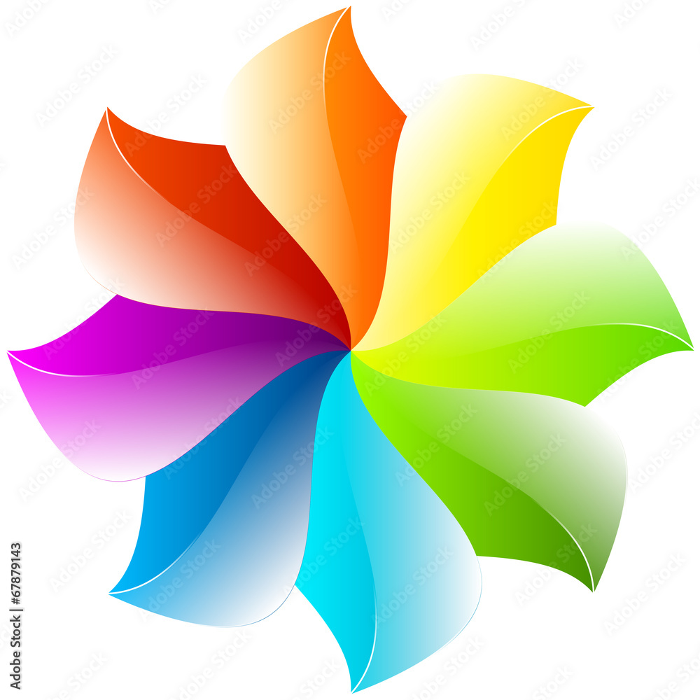 Colorful abstract flower design Colorful abstract flower design