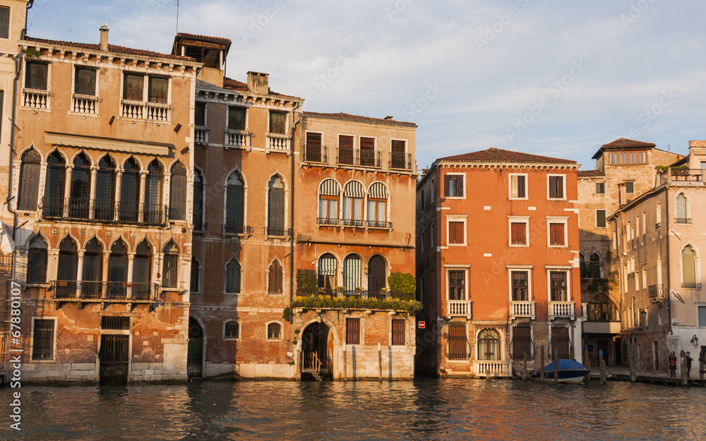 Venedig, historische Altstadt, Kanäle, Abendstimmung, Italien