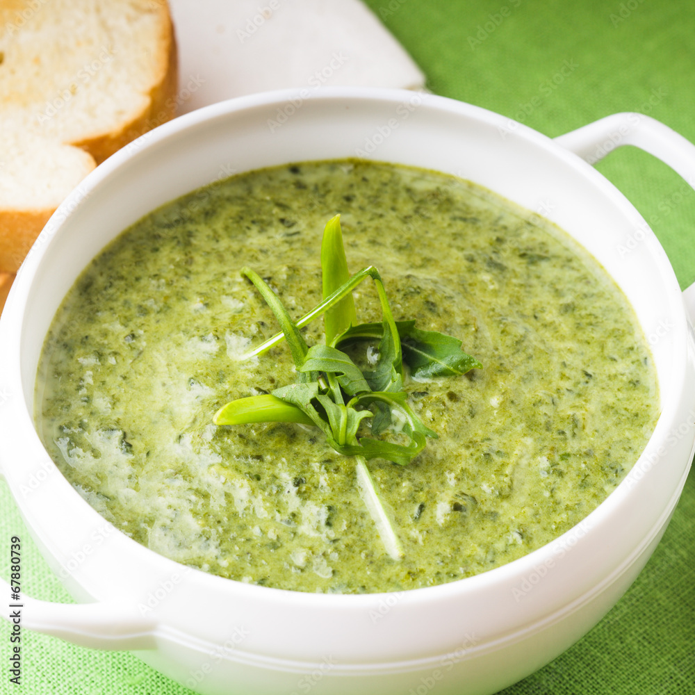green cream soup green cream soup