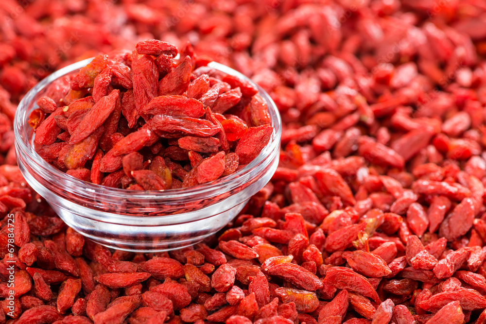 Dried Goji Berries in a bowl Dried Goji Berries in a bowl