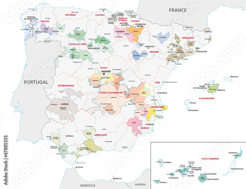 Weinbauregionen in Spanien