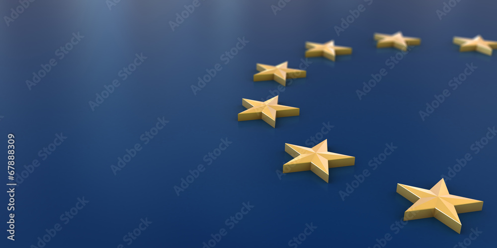 European Union flag background - obrazy, fototapety, plakaty 