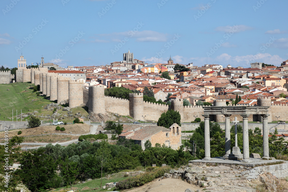 Medieval spanish town Avila, Castile and Leon, Spain