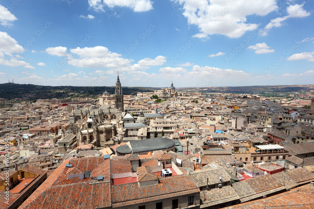 The old town of Toledo, Castilla-La Mancha, Spain - obrazy, fototapety, plakaty 