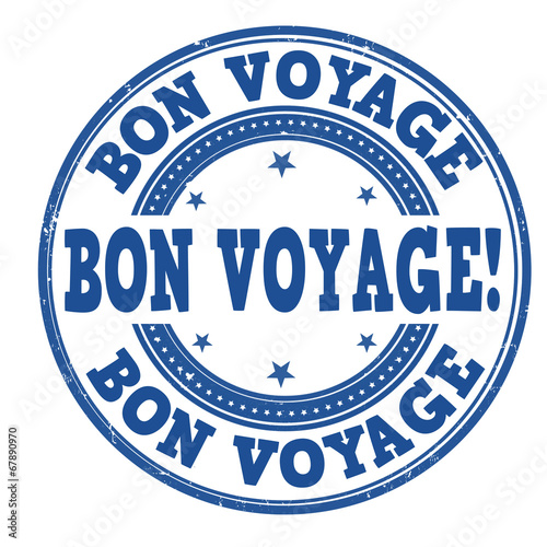 Bon voyage stamp
