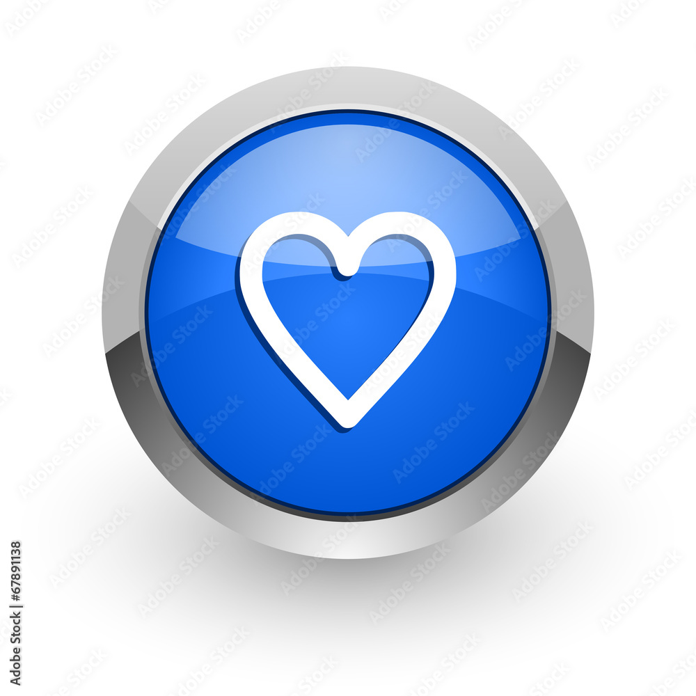 heart blue glossy web icon heart blue glossy web icon