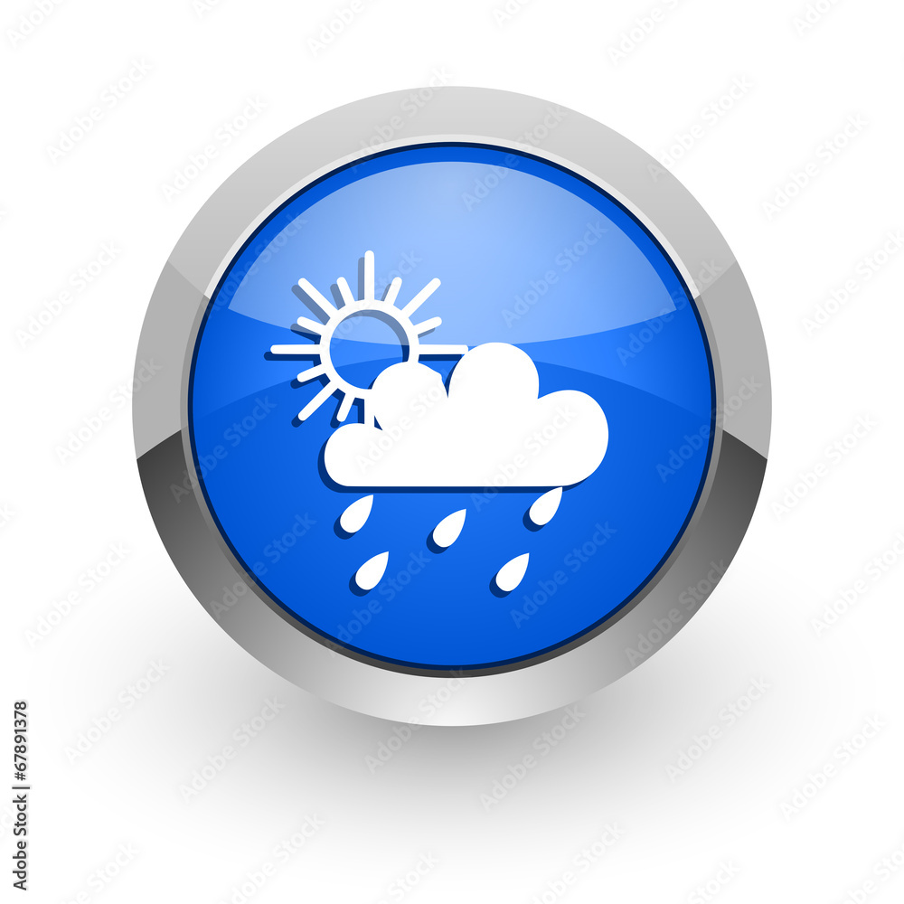 rain blue glossy web icon rain blue glossy web icon
