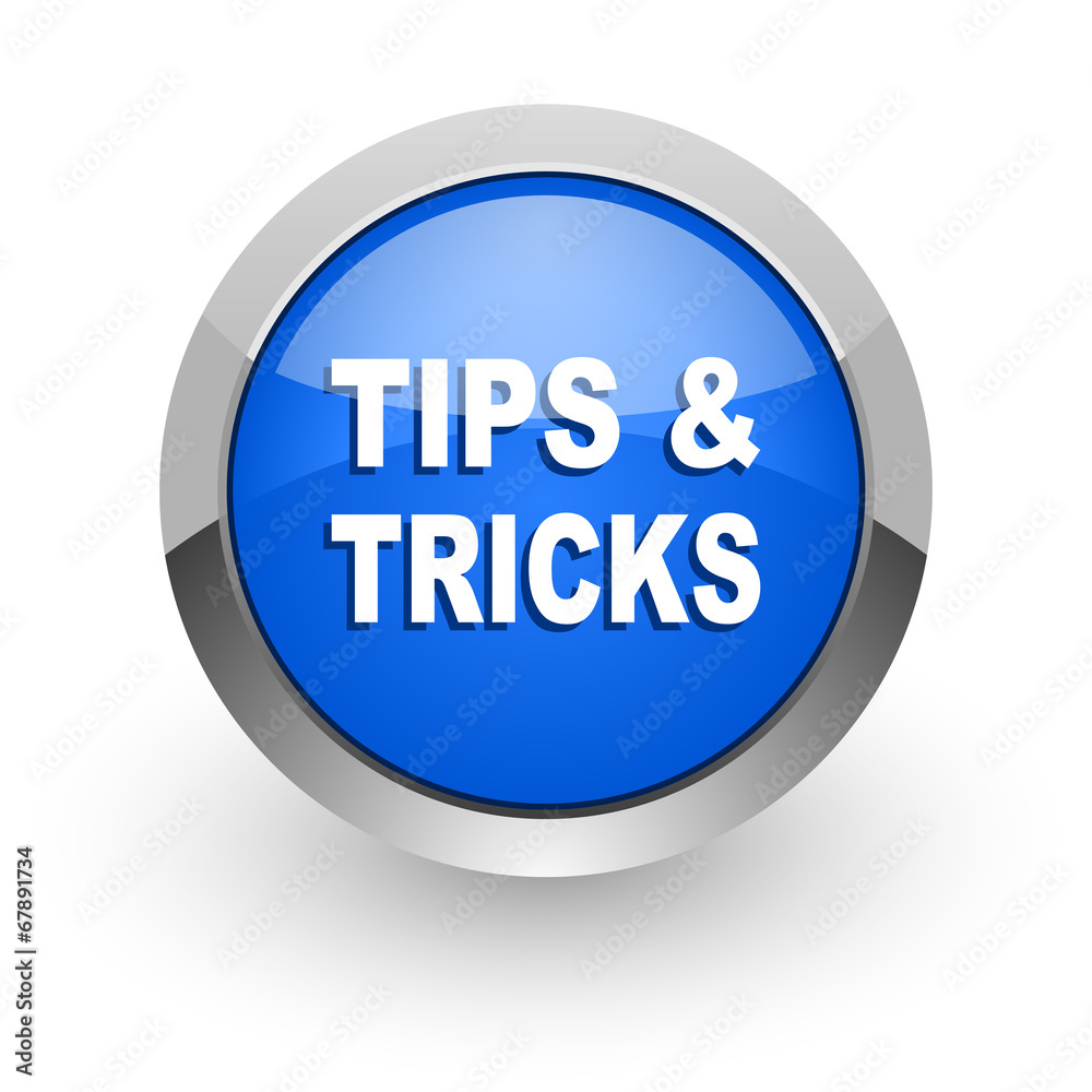 tips tricks blue glossy web icon tips tricks blue glossy web icon