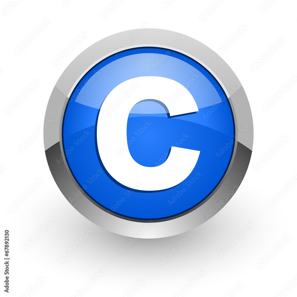 copyright blue glossy web icon copyright blue glossy web icon