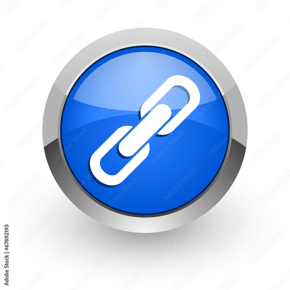 link blue glossy web icon link blue glossy web icon