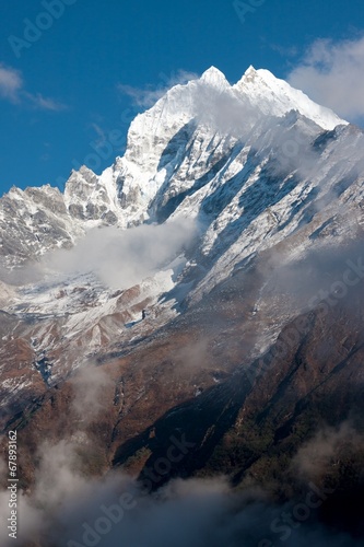 Thamserku Peak, view from Khumjung