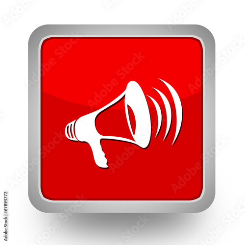 BOUTONS CARRES COLLECTION ROUGE