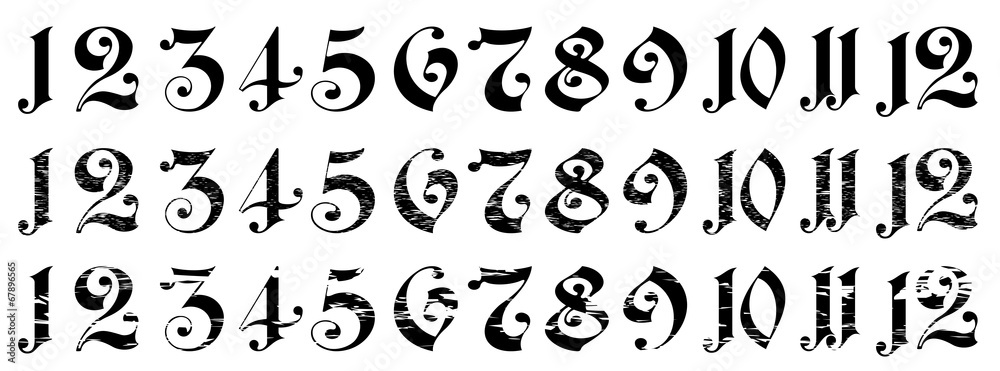 Arabian numerals Arabian numerals
