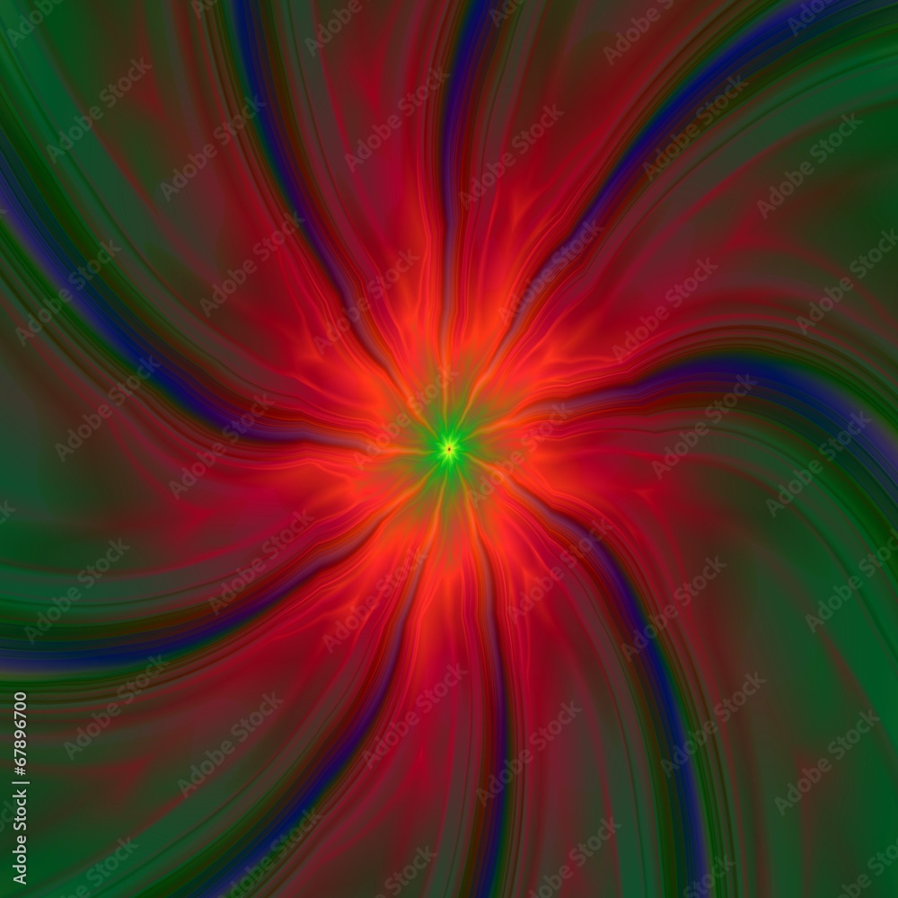 Green Eyed Swirl on Red Green Eyed Swirl on Red