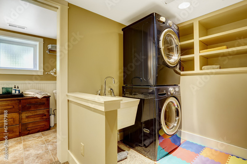 Laundry area  in bathroom
