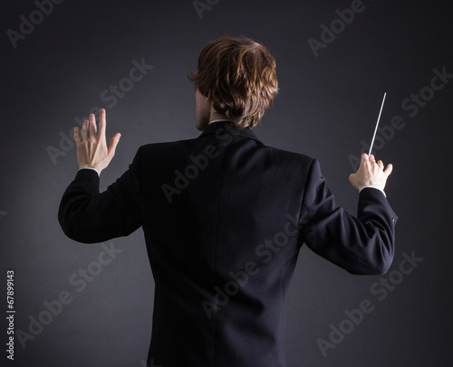 Man conducting an orchestra