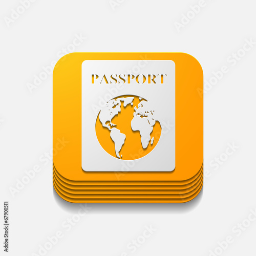 square button: passport
