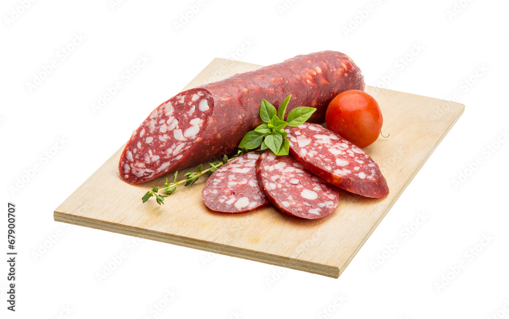 Salami sausages