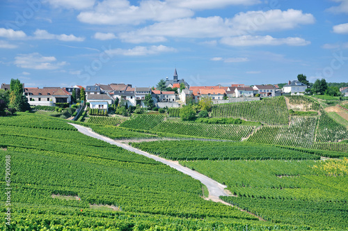 Weinort Cramant in der Champagne nahe Epernay
