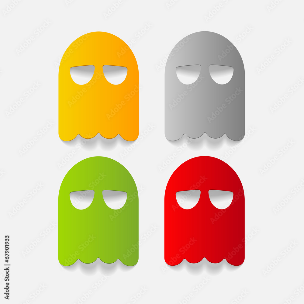realistic design element: ghost realistic design element: ghost