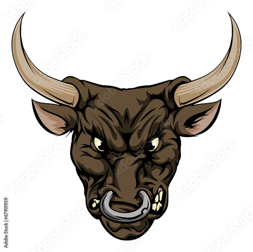 Bull mascot character