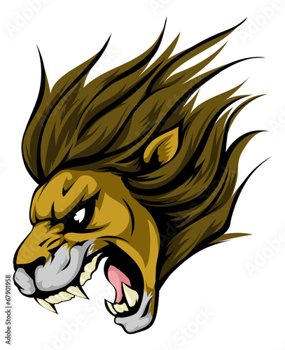 Fototapeta Naklejka Na Ścianę i Meble -  Lion mascot character