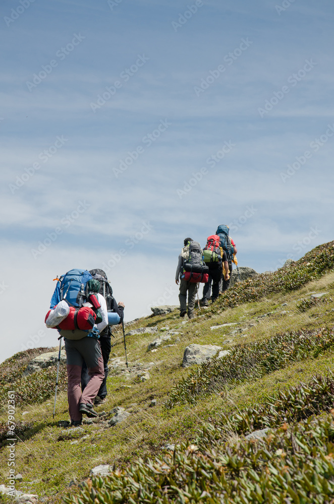 Climbers at kaçkar mountains
