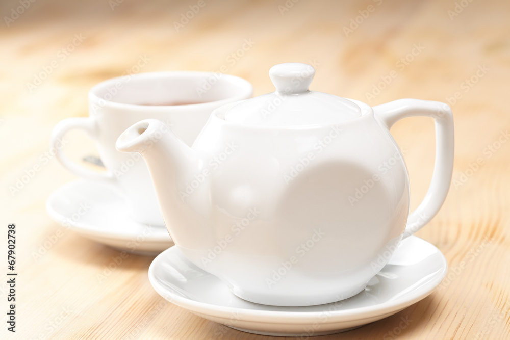 teapot with tea teapot with tea