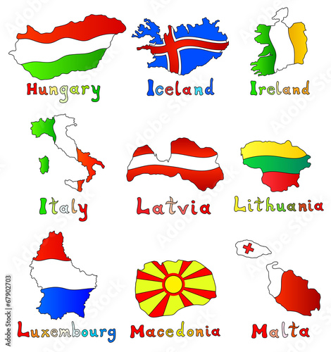 set of europe countries