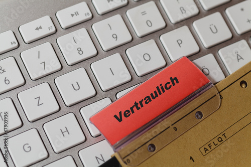 Plakat w ramie Vertraulich