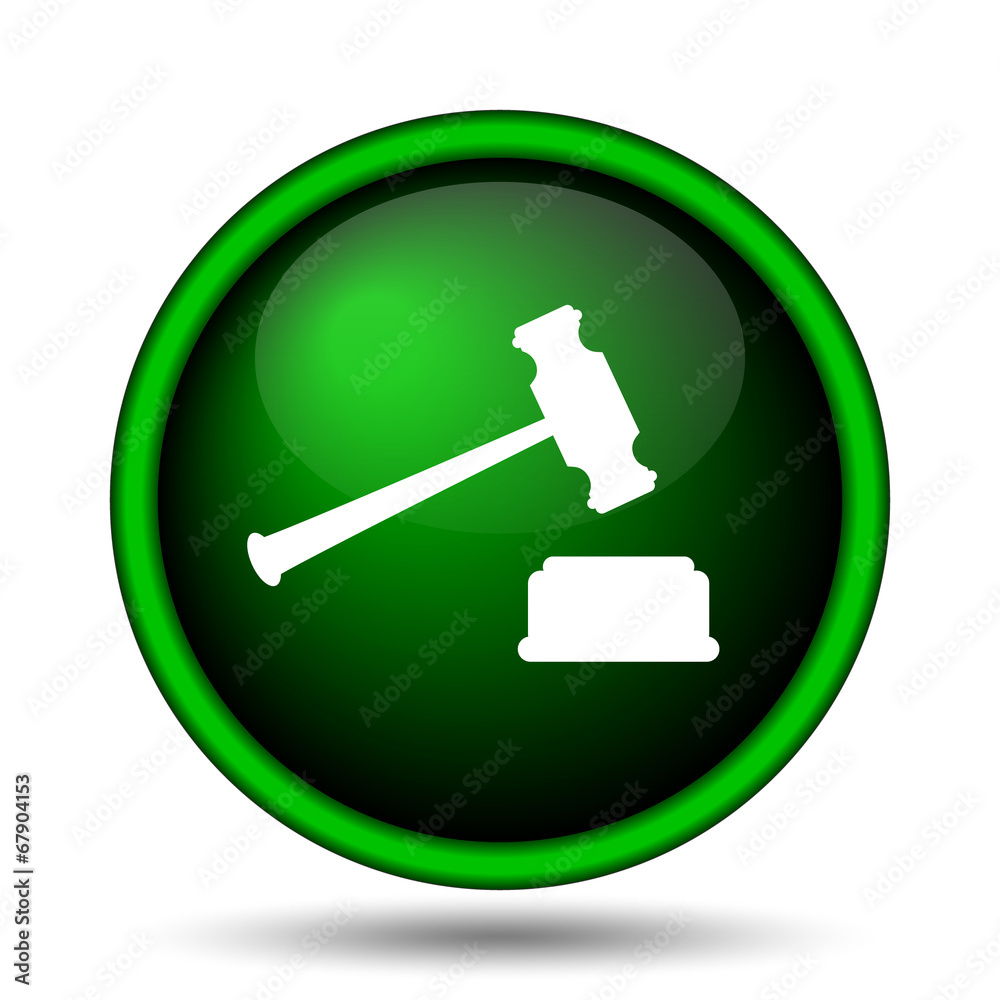 Judge hammer icon