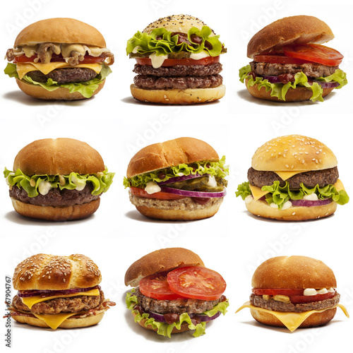 Set of burgers