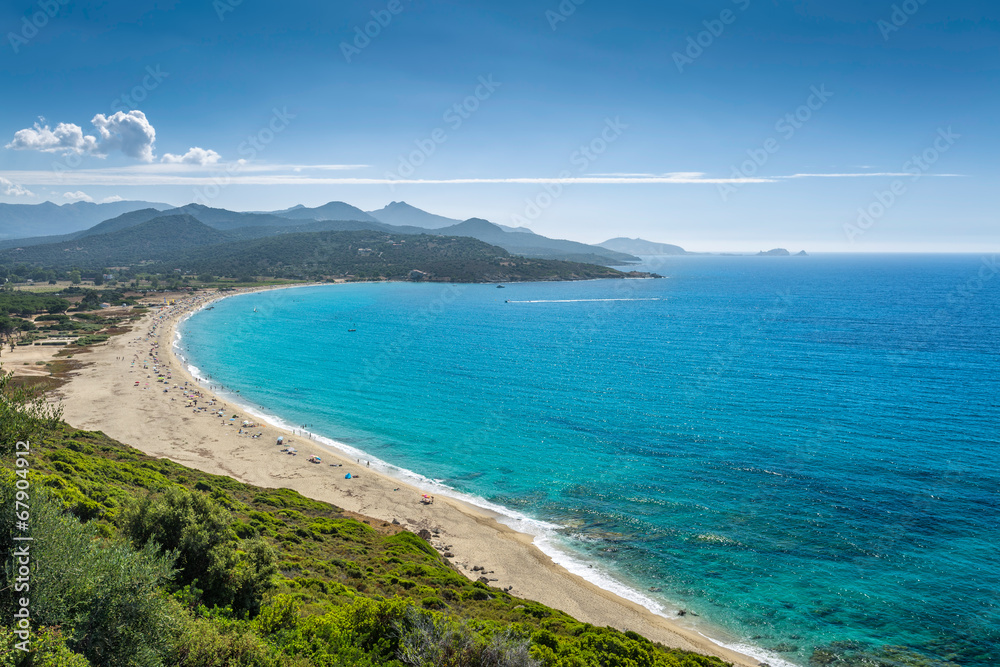 Losari Beach in Balagne region of Corsica