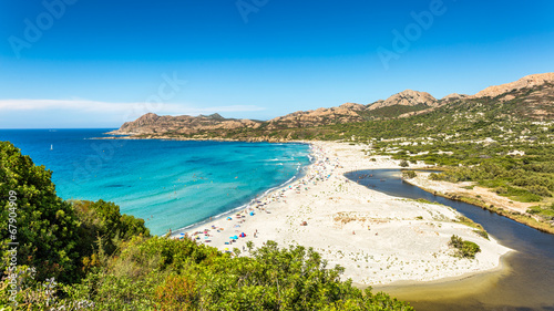 Ostriconi beach in Balagne region of Corsica