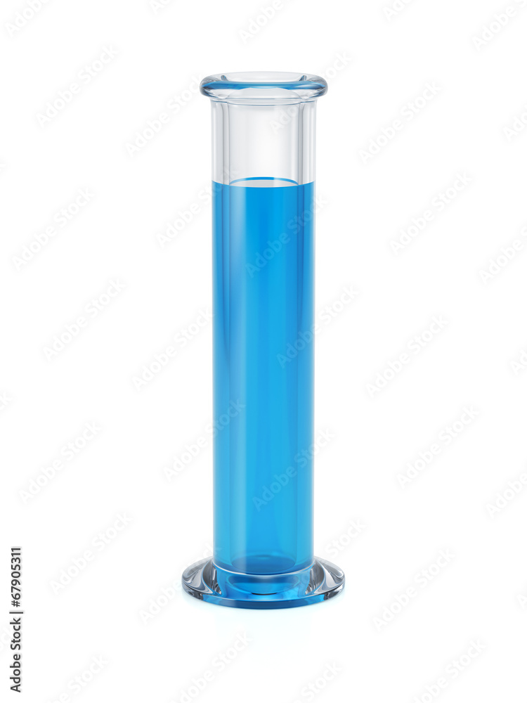 Chemical glass equipment. Test-tube. Isolated on white Chemical glass equipment. Test-tube. Isolated on white