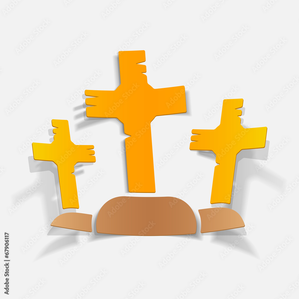 Obraz premium realistic design element: tombstone