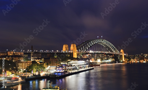 Sydney Circular Bridge sunset