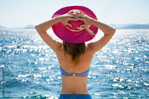 Woman at the sea photo