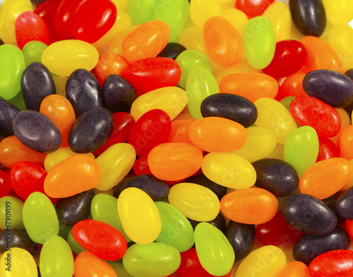 Colorful Jellybeans for background