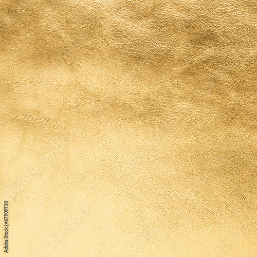 Golden color leather